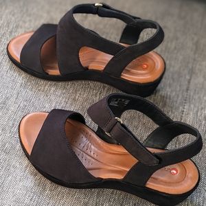 Clarks wedge sandals